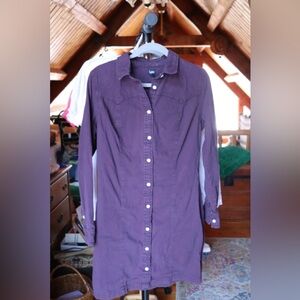 Lee Purple Western Midi Dress